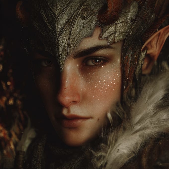 paint a realistic or fantasy portrait