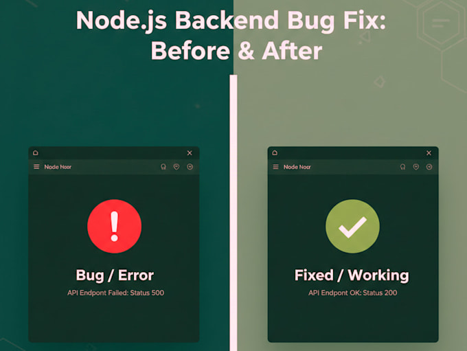 fix backend issues in node js apps