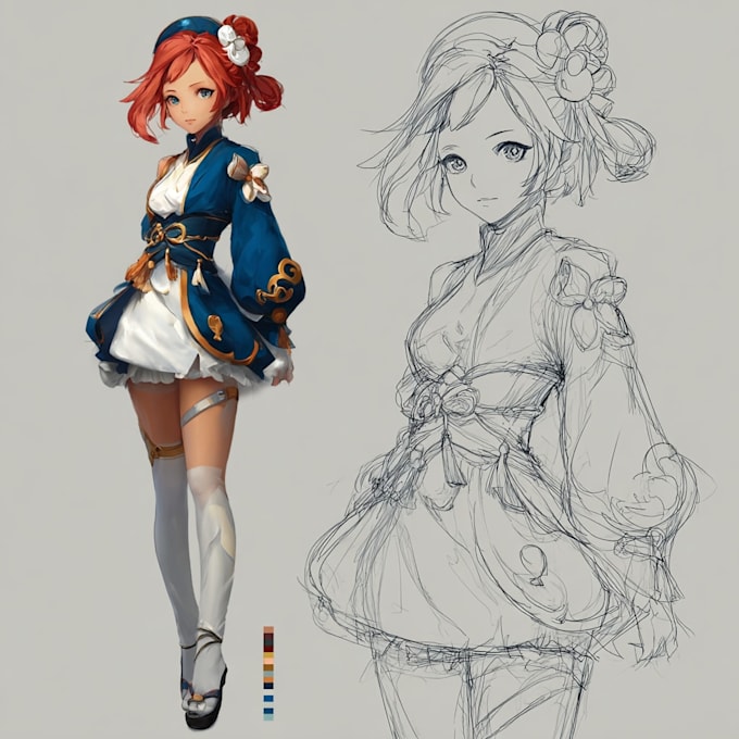 draw anime characters,furry and original characters