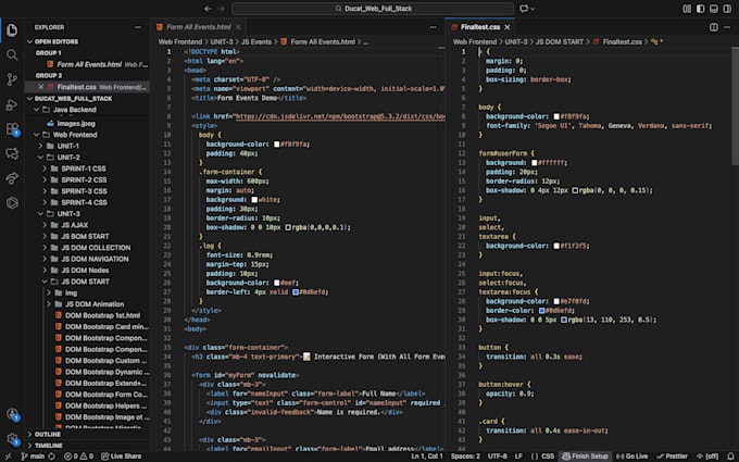 fix HTML CSS bootstrap javascript errors and improve your website