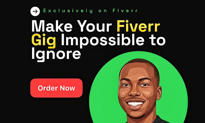 turn your fiverr gig image, picture, banner ,thumbnail into a client magnet