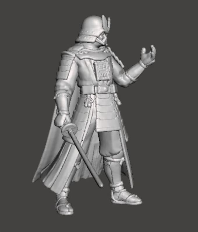 make 3d warrior character,3d super hero character,3d barbarian model,3d printing