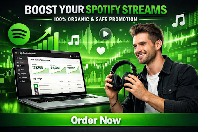 boost your spotify streams organically and safely