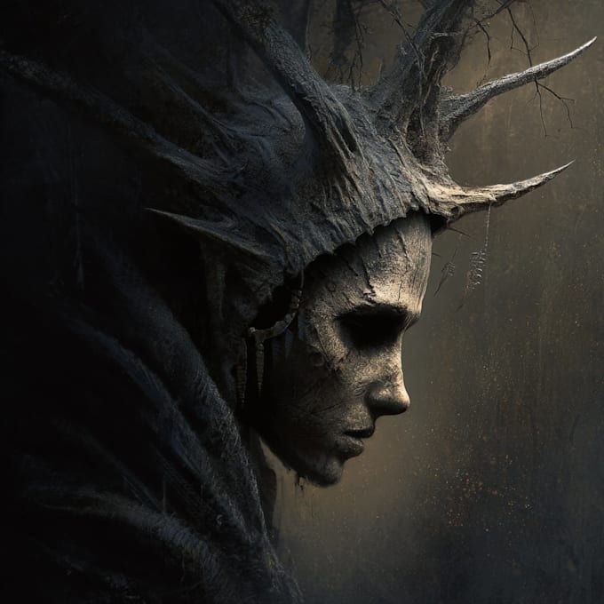 draw horror and dark fantasy illustrations