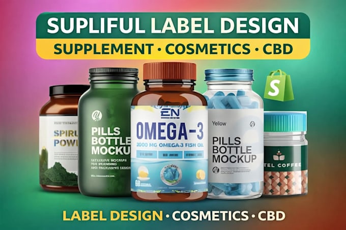 create shopify supliful product upload, supliful label design nfskin care