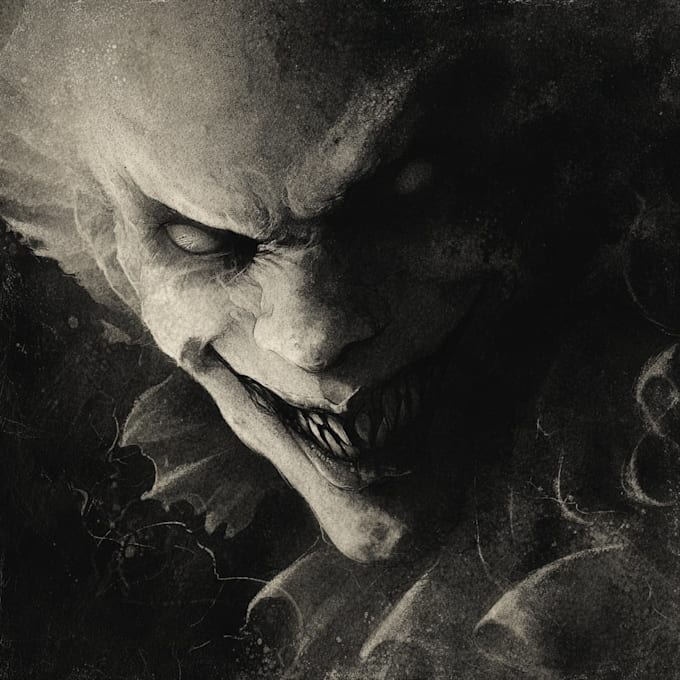 draw horror and dark fantasy illustrations