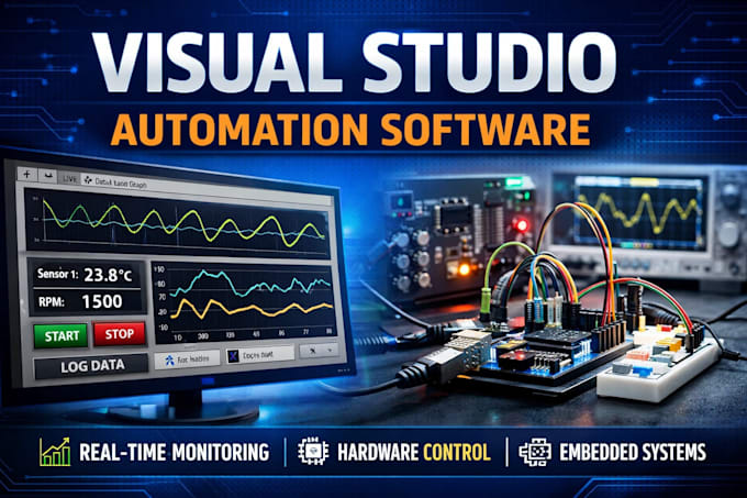 develop visual studio desktop application for real time monitoring and hardware