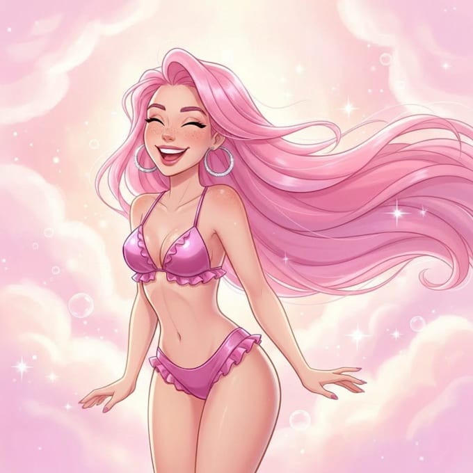 create pin up and cartoon illustrations