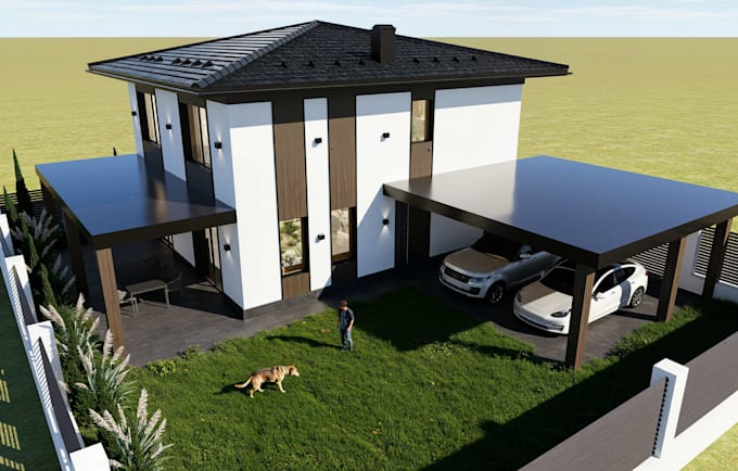 3d model your building and realistic architectural visualization