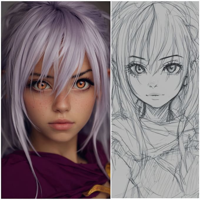 make anime styled cover art