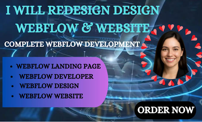 redesign,design webflow website, webflow developer,webflow landing page website