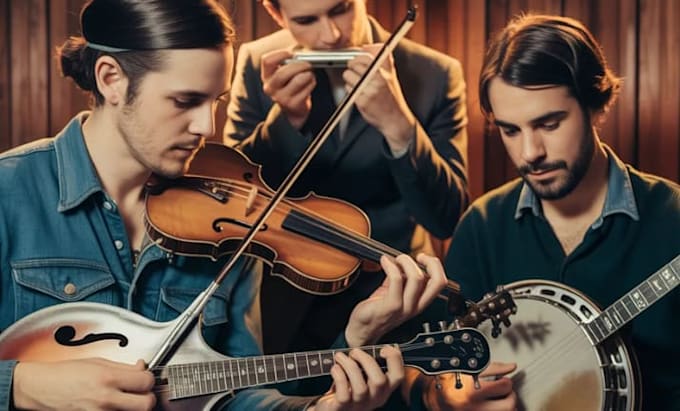 record mandolin, fiddle, violin, harmonica banjo player for your track