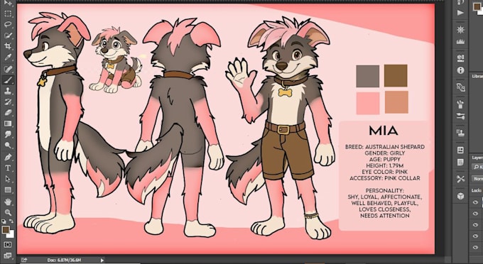 draw furry reference sheet, fursona ref sheet, furry art character design