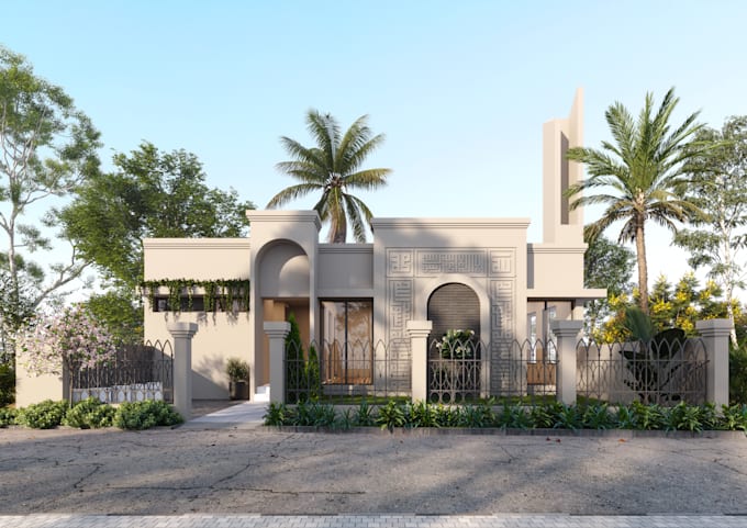 exterior 3d elevation design from floor plan