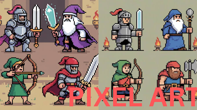 create pixel art animation and sprite sheet for your game props