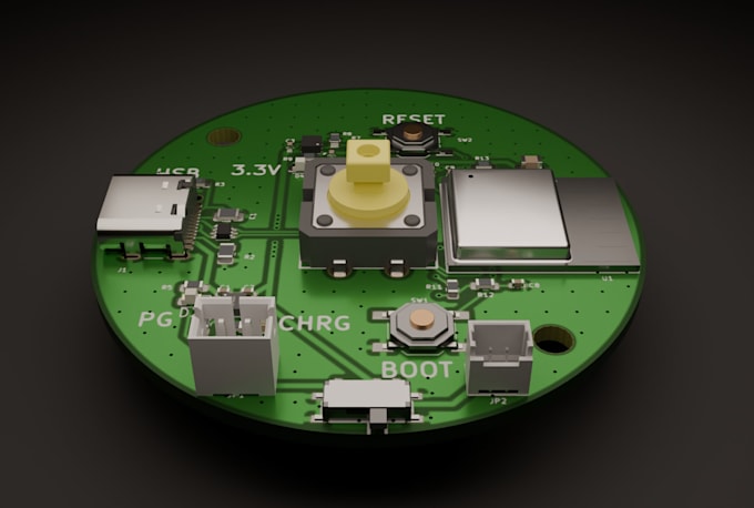 design circuit pcb layout and shematics in kicad easyeda