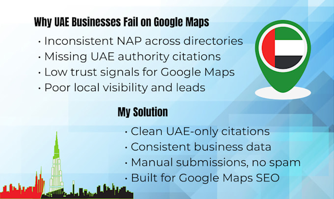 build premium uae local citations for google maps SEO