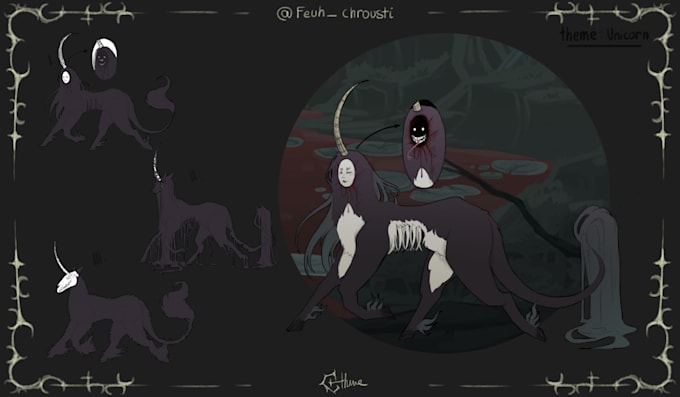 do concept or redesign or character sheet for chara n enviro
