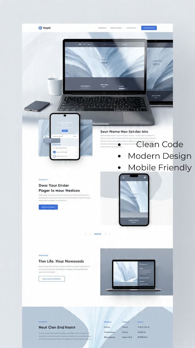 create a responsive landing page using HTML CSS