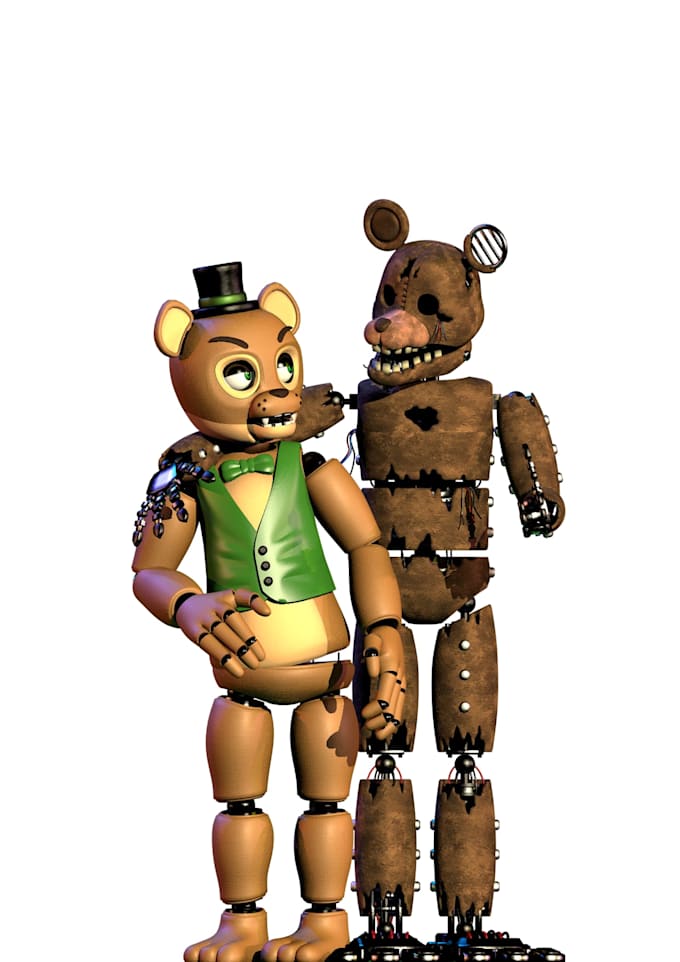 create professional 3d animatronic and indie horror posters