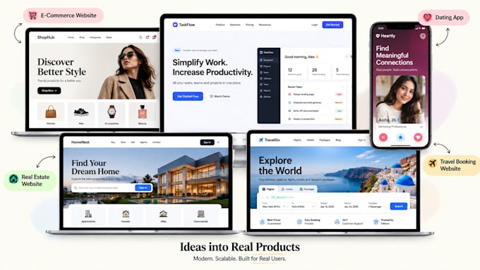 do your ai website development, ai software development, ai saas development