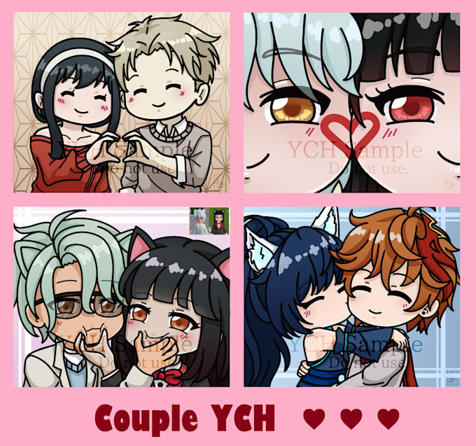 draw couple ych for you