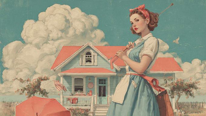 draw retro vintage cartoon illustration