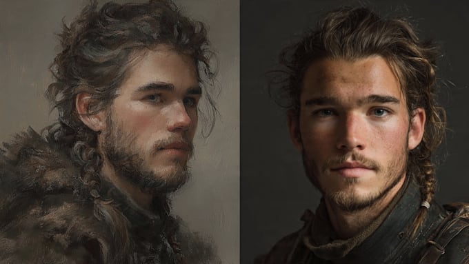do realistic or fantasy portrait