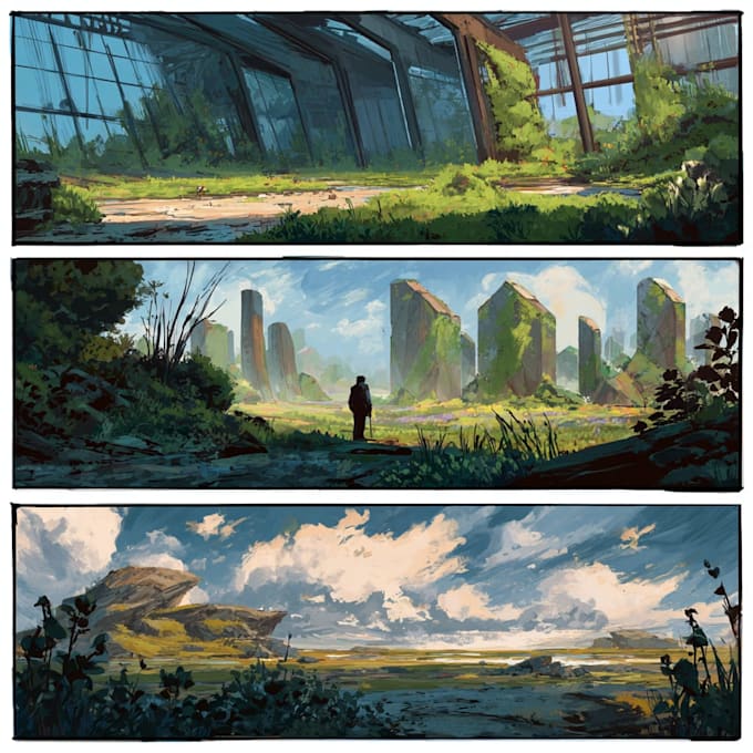Do environment concept art for you by Krelibia | Fiverr