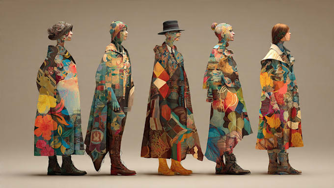 design unique digital collage art illustration