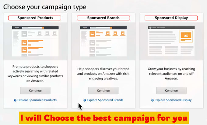setup and manage amazon PPC campaigns for sponsored products and brands
