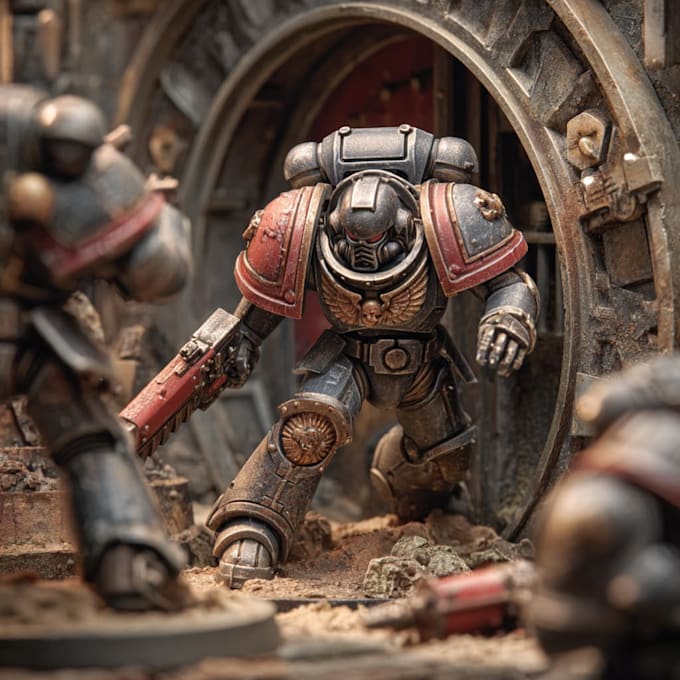 miniature warhammer 40k dnd ,terminator,diorama models