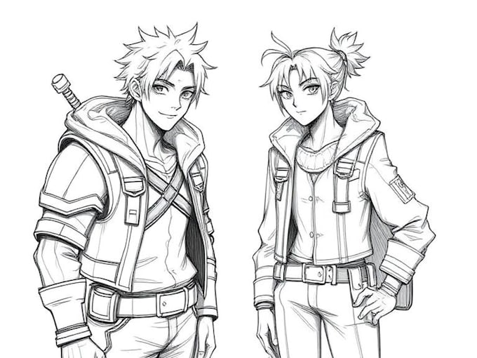 draw a fantasy sketchy illustration