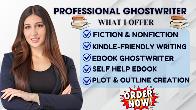 ghostwrite fiction or nonfiction book as ghostwriter self help ebook ghostwriter