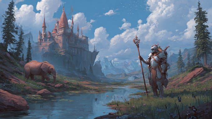 draw a fantasy illustration for you