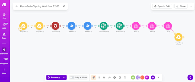 build make com automation, n8n workflows, zapier integrations and API