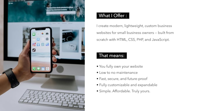 build a website for your business