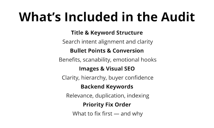 audit and optimize your amazon listing with a PDF report