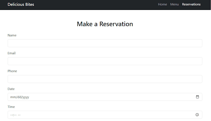 bulid a responsive HTML,CSS and javascript website