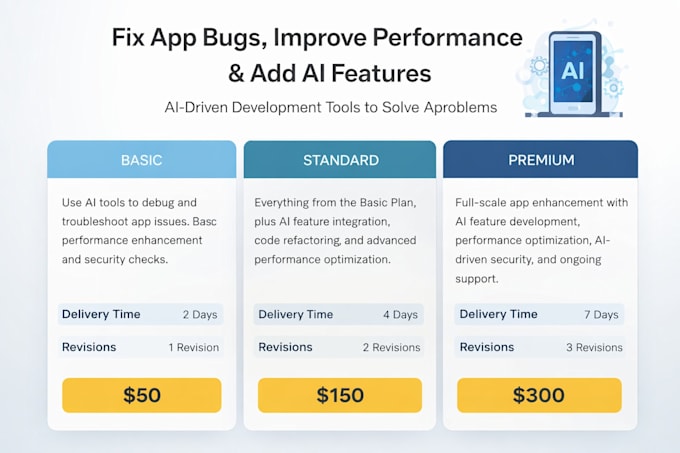 Fix app issues develop with ai driven development tool by Techrovista ...