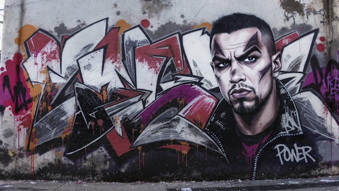 design custom graffiti, wall arts or murals for you