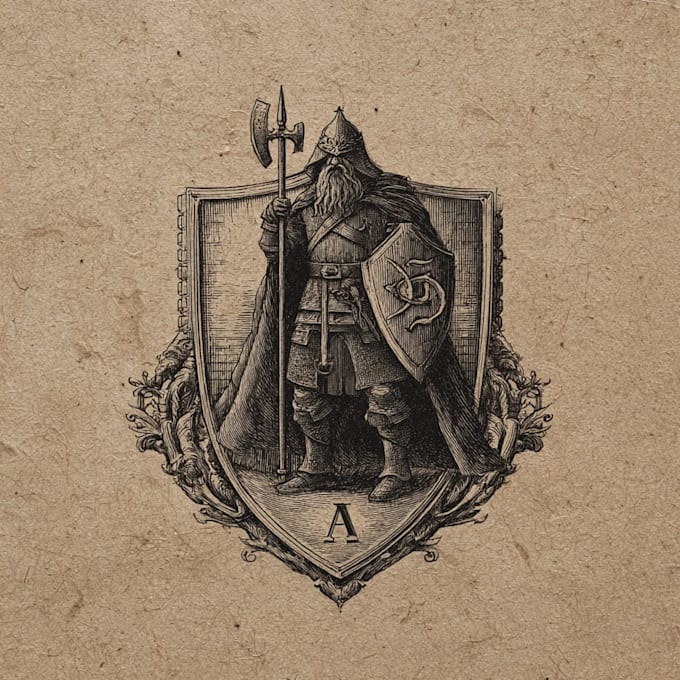 design an awesome medieval vintage fantasy logo