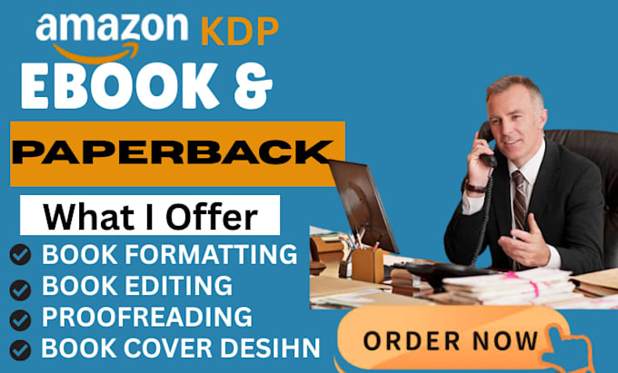 do book editing, book proofreading and book formatting for paperback