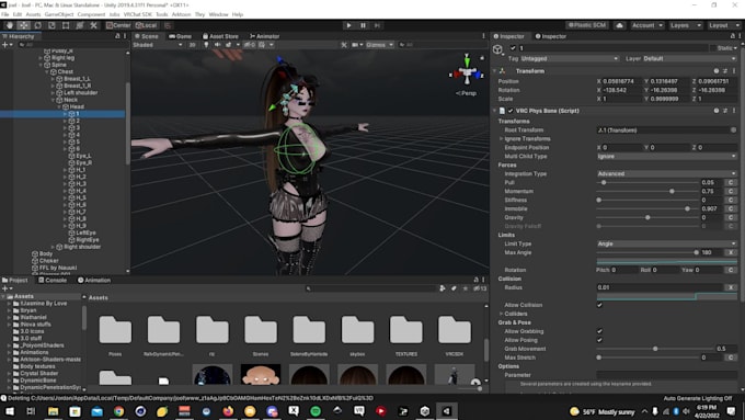 rig your vrchat avatar with eye tracking, physbones and toggles