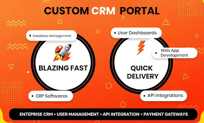 create custom portal, crm, cms, database management system