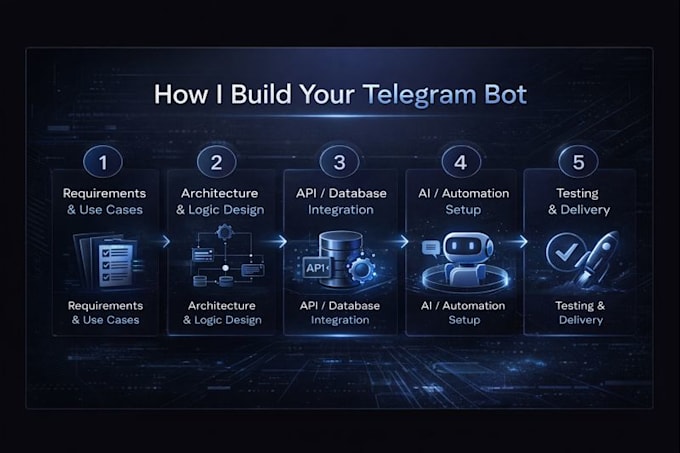 develop a custom telegram bot with python and API integration