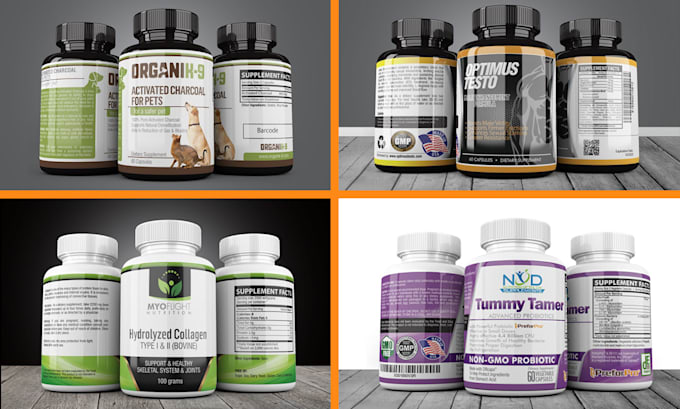 design custom product labels and realistic mockups