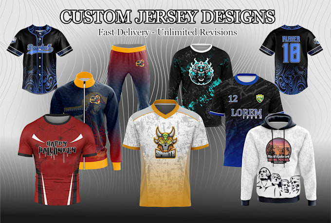 create premium custom jersey design for sports teams