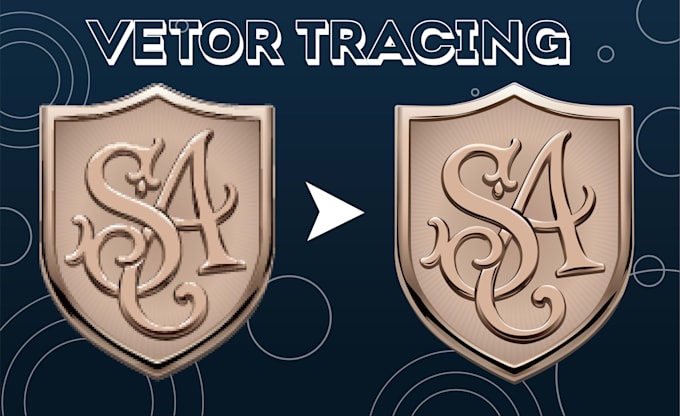 vector trace your logo to high resolution