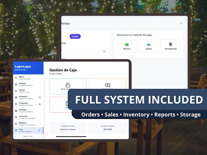 create a pos with inventory and staff control